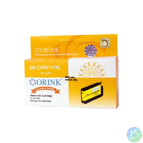 Utángyártott Hp 951XL/CN048AE tintapatron yellow ORINK