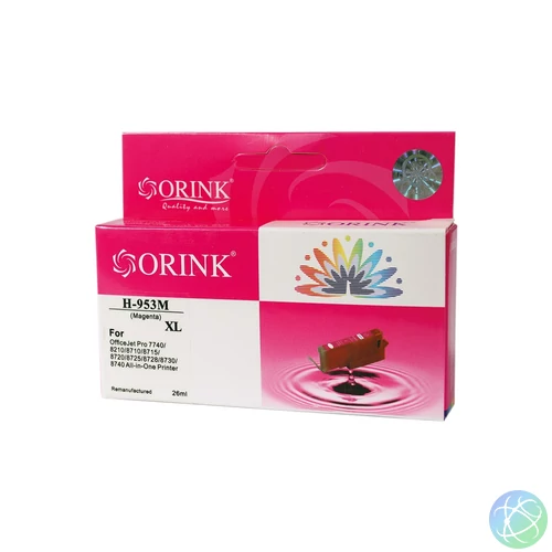 Utángyártott Hp 953XL/F6U17AE tintapatron magenta ORINK