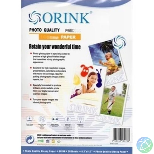 Fotópapír Pp A3, S 180g. 20lap fényes Orink (P612180S20)