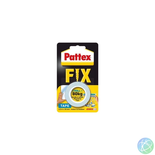 Ragasztószalag kétoldalas, 19mmx1,5 m, Henkel Pattex Fix 80 kg