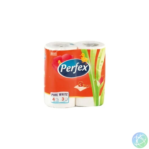 Toalettpapír 3 rétegű kistekercses 84 lap/tekercs 4 tekercs/csomag Boni Perfex