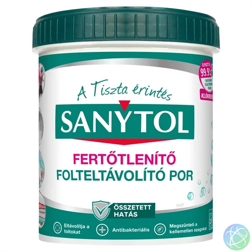 Fertőtlenítő mosószeradalék por 450 g Sanytol