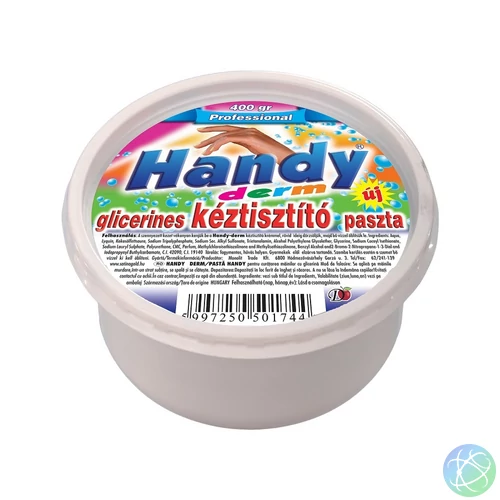 Kéztisztító paszta tégelyes 400 g glicerines Handy Derm