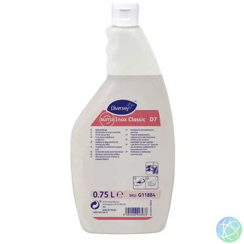 Rozsdamentes acélápolószer 750 ml Suma Inox Classic D7