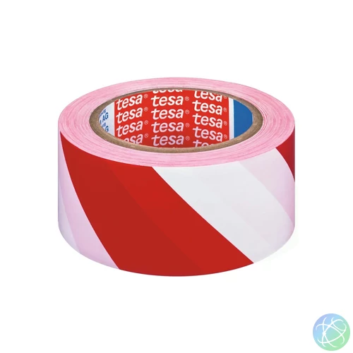 Jelölőszalag 50mmX33m Tesa piros/fehér