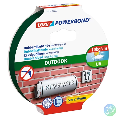 Ragasztószalag, rögzítószalag kültéri 19mmX5m PowerBond Tesa