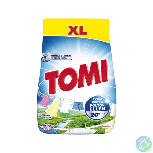 Mosópor 2,5 kg/2,75 kg (50 mosás) fehér ruhákhoz Tomi Amazonia