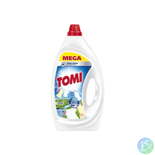 Mosógél 3,96 liter (88 mosás) fehér ruhákhoz Tomi Amazonia MEGA