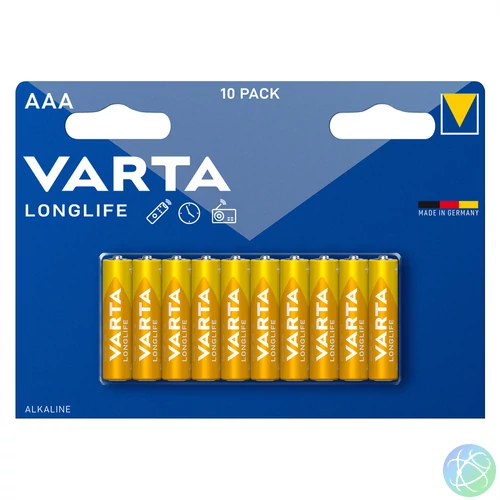 Elem AAA mikro LR03 Longlife 10 db/csomag, Varta