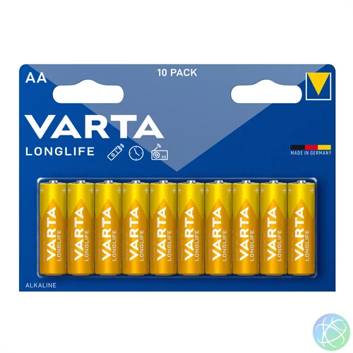 Elem AA ceruza LR06 Longlife 10 db/csomag, Varta