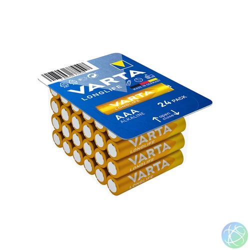 Elem AAA mikro LR03 Longlife BigBox 24 db/csomag, Varta