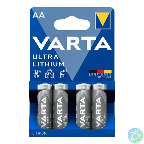 Elem AA ceruza LR6 4 db/csomag, Varta Ultra Lithium