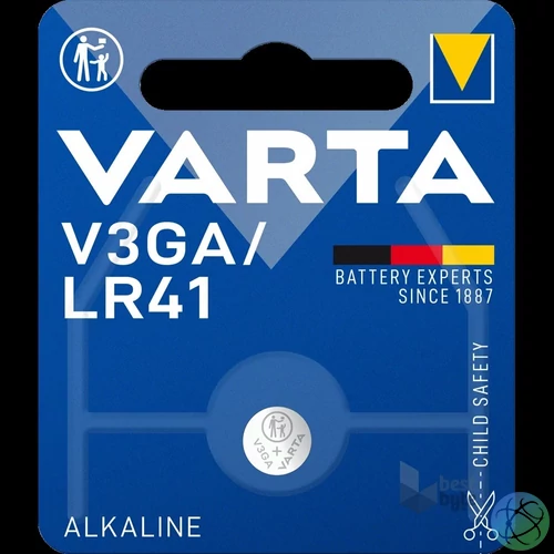 Gombelem V3GA/LR41 1 db/csomag, Varta