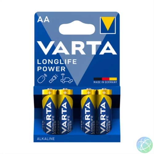 Elem AA ceruza LR06 Longlife Power 4 db/csomag, Varta