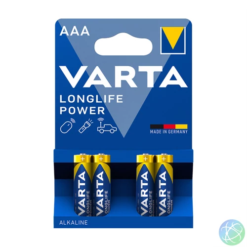 Elem AAA mikro LR03 Longlife Power 4 db/csomag, Varta