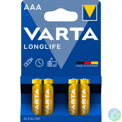 Elem AAA mikro LR03 Longlife 4 db/csomag, Varta