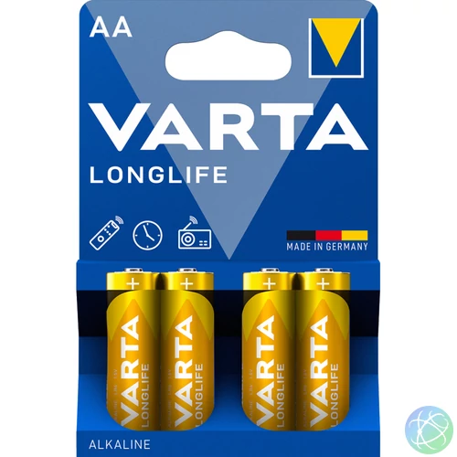 Elem AA ceruza LR06 Longlife 4 db/csomag, Varta