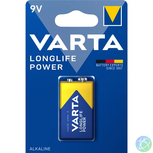 Elem 9V 6LR61 Longlife Power 1 db/csomag, Varta
