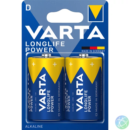 Elem góliát LR20D longlife Power 2 db/csomag, Varta