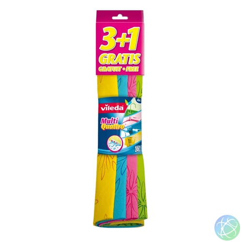 Törlőkendő 4 db/csomag Vileda Multi Quattro_F1788V
