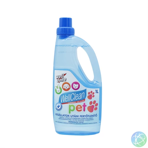 Padlótisztítószer kisállatok utáni 1 liter Well Clean PET