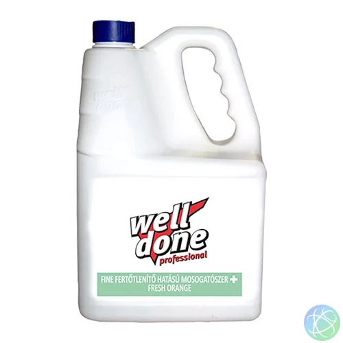 Mosogatószer 5 liter kézi fertőtlenítő hatással Well Done Fresh Orange