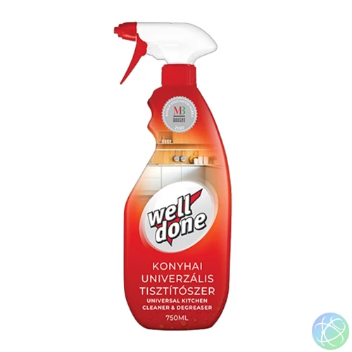 Konyhai univerzális tisztítószer szórófejes 750 ml Well Done