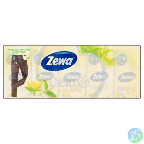 Papírzsebkendő 3 rétegű 10 x 10 db/csomag Zewa Deluxe Spirit of Tea