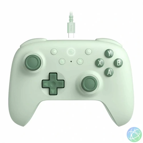 8BitDo Ultimate 2C Wired, PC (Windows), Mobil (Android), 1000Hz, Hall-Effect, zöld vezetékes kontroller