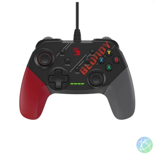 A4-Tech A4TJOY47404 Bloody GP30 PC/PS3/Android USB vezetékes fekete kontroller