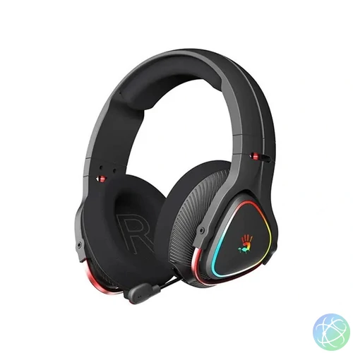 A4-Tech Bloody MR710 Multi-platform vezeték nélküli RGB fekete gamer headset