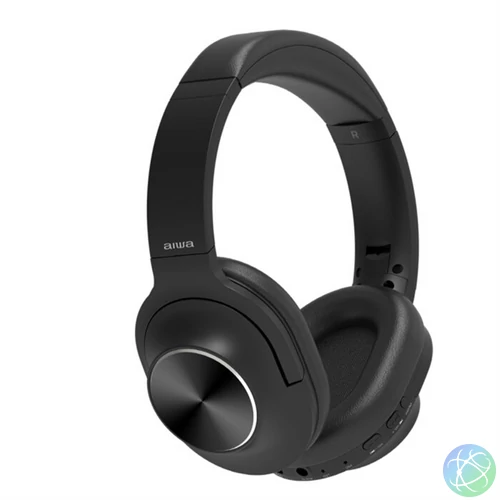 Aiwa HST-220BT zajszűrős fekete Bluetooth fejhallgató