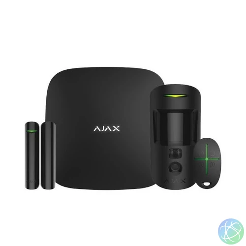 Ajax StarterKit Cam Plus BL fekete vezetéknélküli kamerás riasztó szett