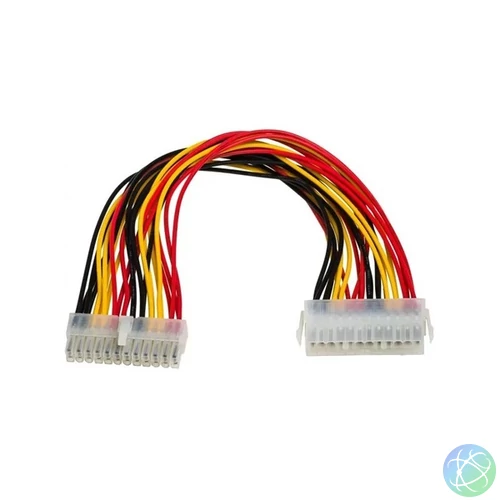 Akyga AK-CA-09 ATX 24-pin -> ATX 24pin M/F tápkábel hosszabbító 0.3m
