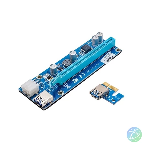 Akyga AK-CA-64 1-port PCIe x16 PCIe x1 riser card