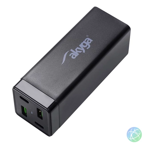 Akyga AK-CH-17 5-20 V / max.3.25 A 65W 2xUSB-A + 2xUSB-C PD töltő