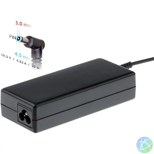 Akyga AK-ND-26 19,5V/4,62A/90W 4,5x3mm HP / Compaq notebook hálózati töltő