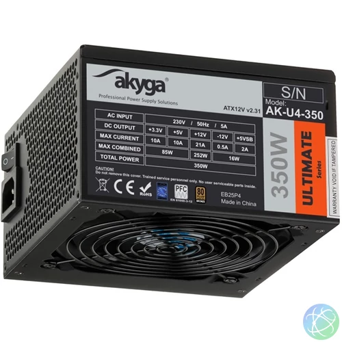 Akyga 350W 80+ Bronze ATX tápegység
