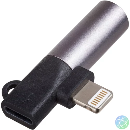 Akyga AK-AD-63 Lightning input/output - Jack 3,5mm adapter