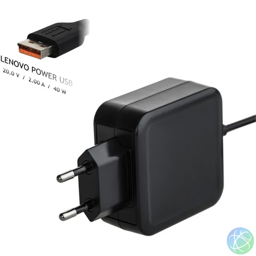 Akyga AK-ND-59 20V/2A/40W Lenovo Power USB Lenovo notebook hálózati töltő