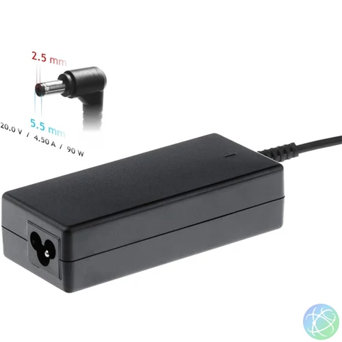 Akyga AK-ND-71 20V/4,5A/90W 5,5x2,5mm Lenovo notebook hálózati töltő