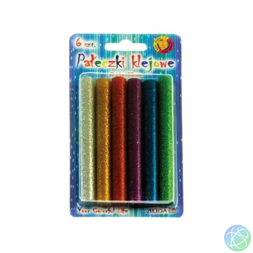 Aliga 11mm glitteres vegyes 6db ragasztórúd