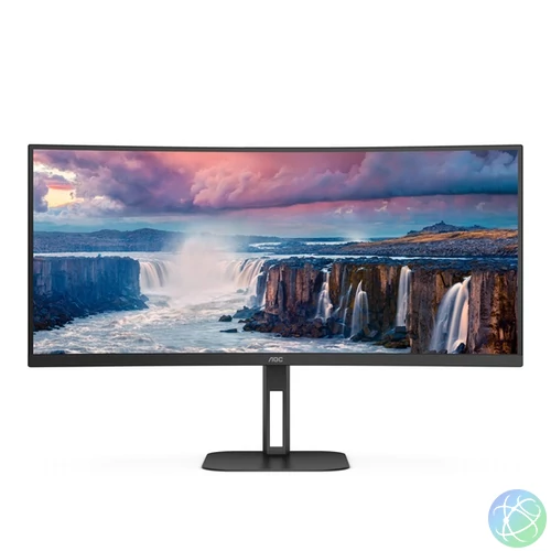 AOC 34" CU34V5C/BK UWQHD VA 100Hz HDMI/USB-C/DP ívelt monitor