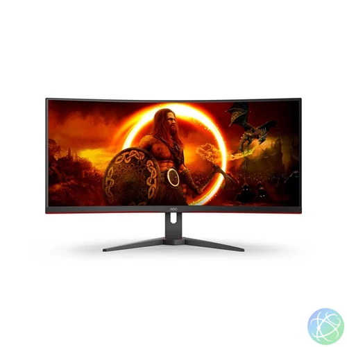 AOC 34" CU34G2XE/BK UWQHD VA 144Hz DP/HDMI/USB ívelt gamer monitor