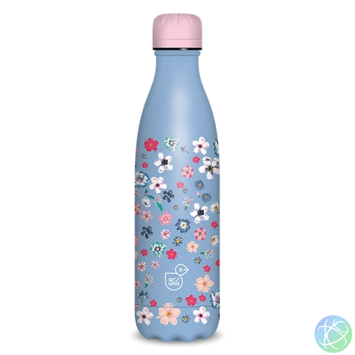 Ars Una 500 ml-es Pearl Blossom Blue 24 (5376) duplafalú fémkulacs
