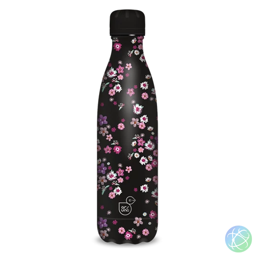 Ars Una 500 ml-es Pearl Blossom Black 24 (5377) duplafalú fémkulacs