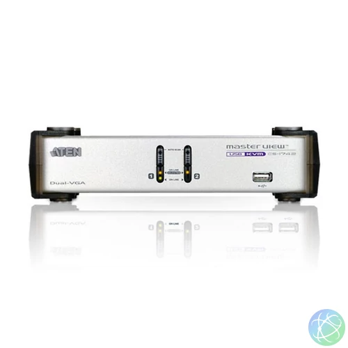 ATEN CS1742C-AT 2PC USB VGA Dual-View + Audio KVM Switch