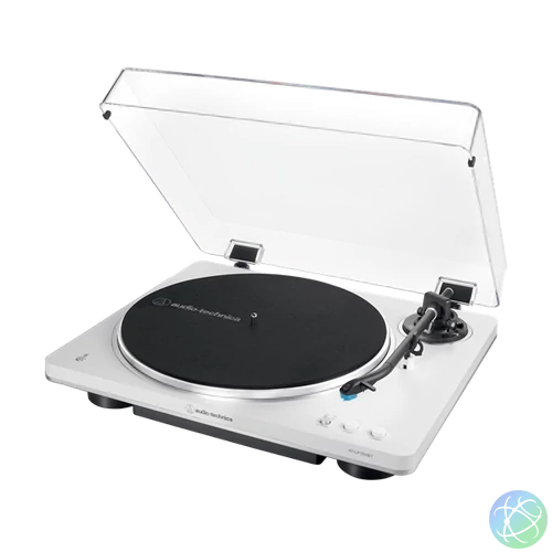Audio-Technica AT-LP70XBTWS automata szíjhatásos fehér-ezüst Bluetooth/bakelit lemezjátszó