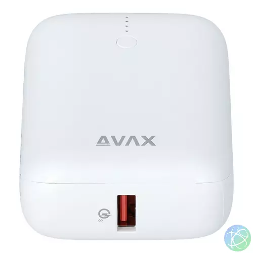 AVAX PB105W MINI 10000mAh Type C/PD 20W+QC 22.5W gyorstöltő fehér power bank