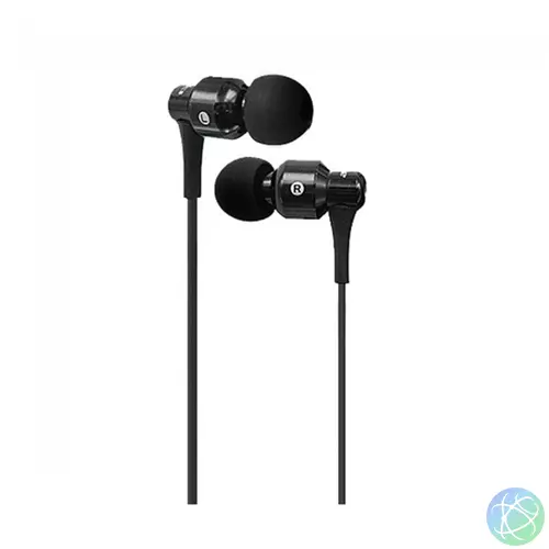 AWEI ES500i In-Ear mikrofonos fekete fülhallgató